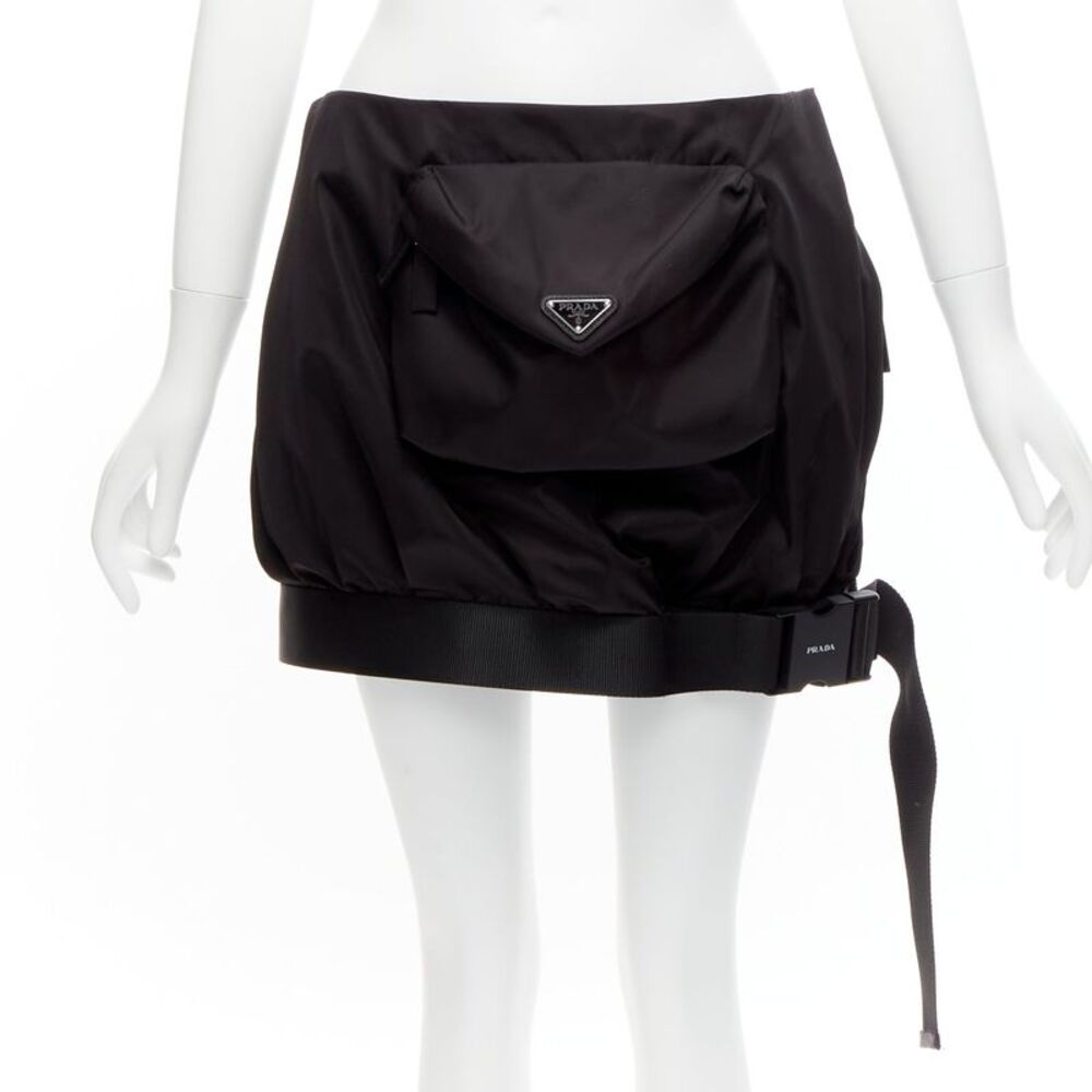 Prada 2020 Re Nylon Bubble Skirt